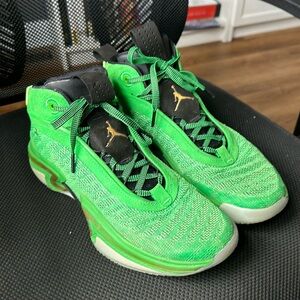 Used Nike Air Jordan 36 Green Spark Size 12 CZ2650-300